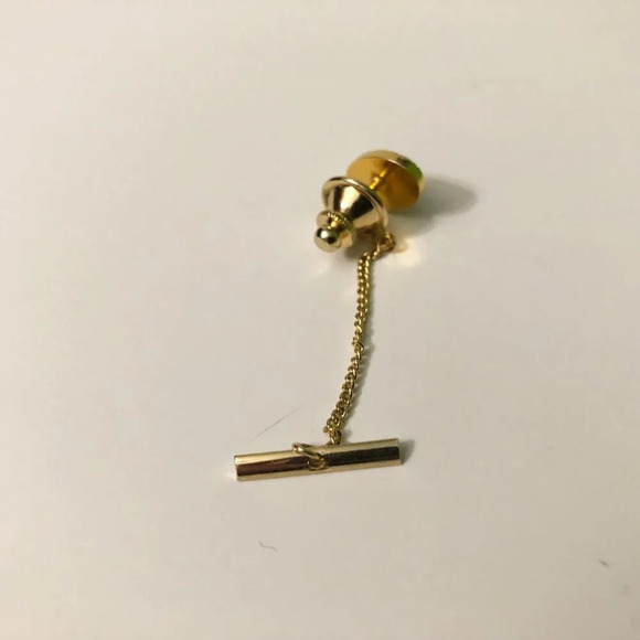 Vintage Assorted Lot of 6 Tie Pins with  Chain - Picture 7 of 16